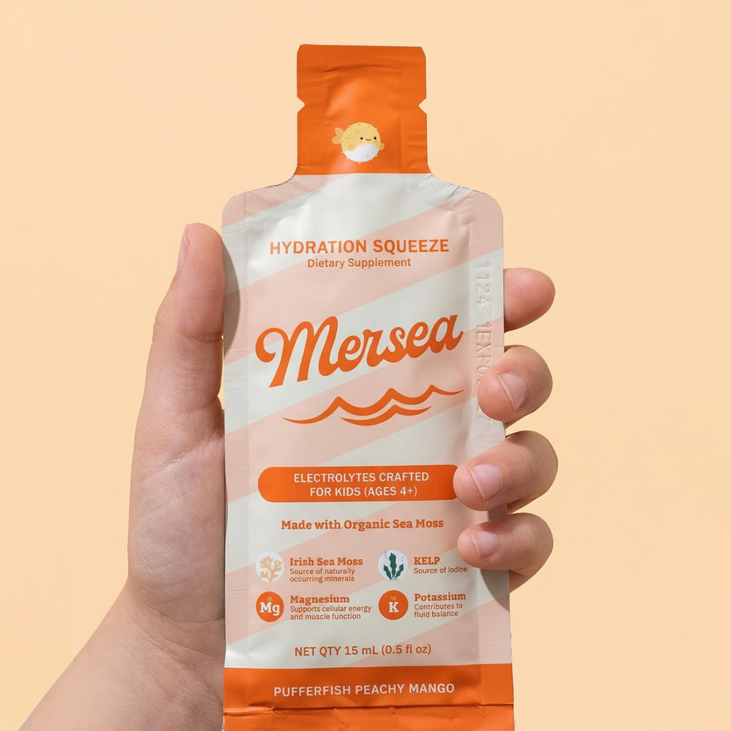 Kids Hydration Squeeze Electrolyte Gel with Organic Sea Moss