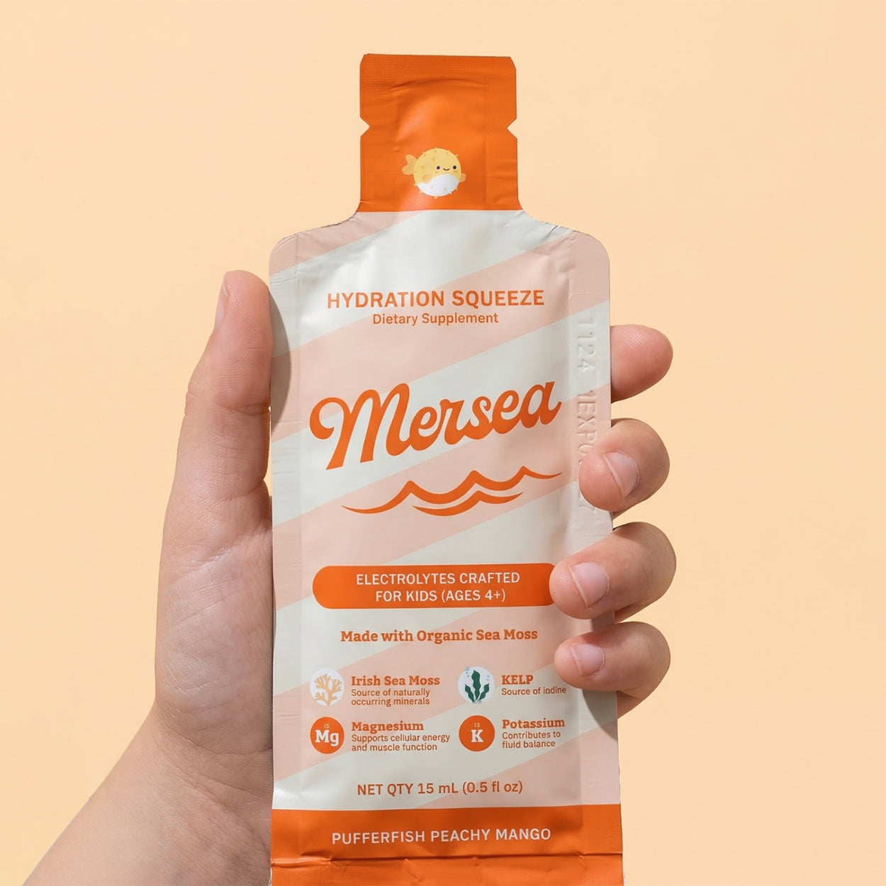 Kids Hydration Squeeze Electrolyte Gel with Organic Sea Moss